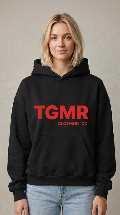 TGMR Clothing Co. Red Logo Hoodie