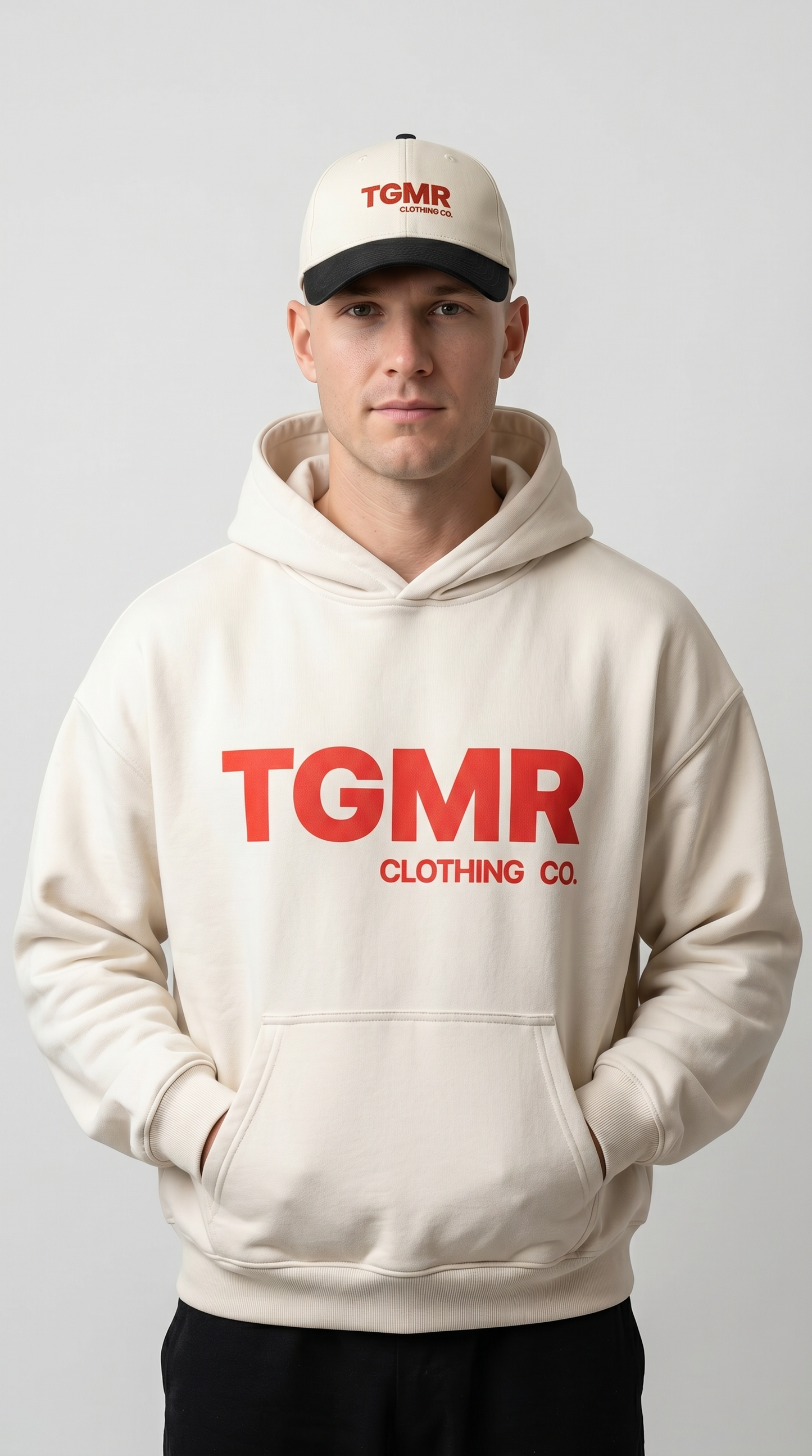 TGMR Clothing Co. Red Logo Hoodie