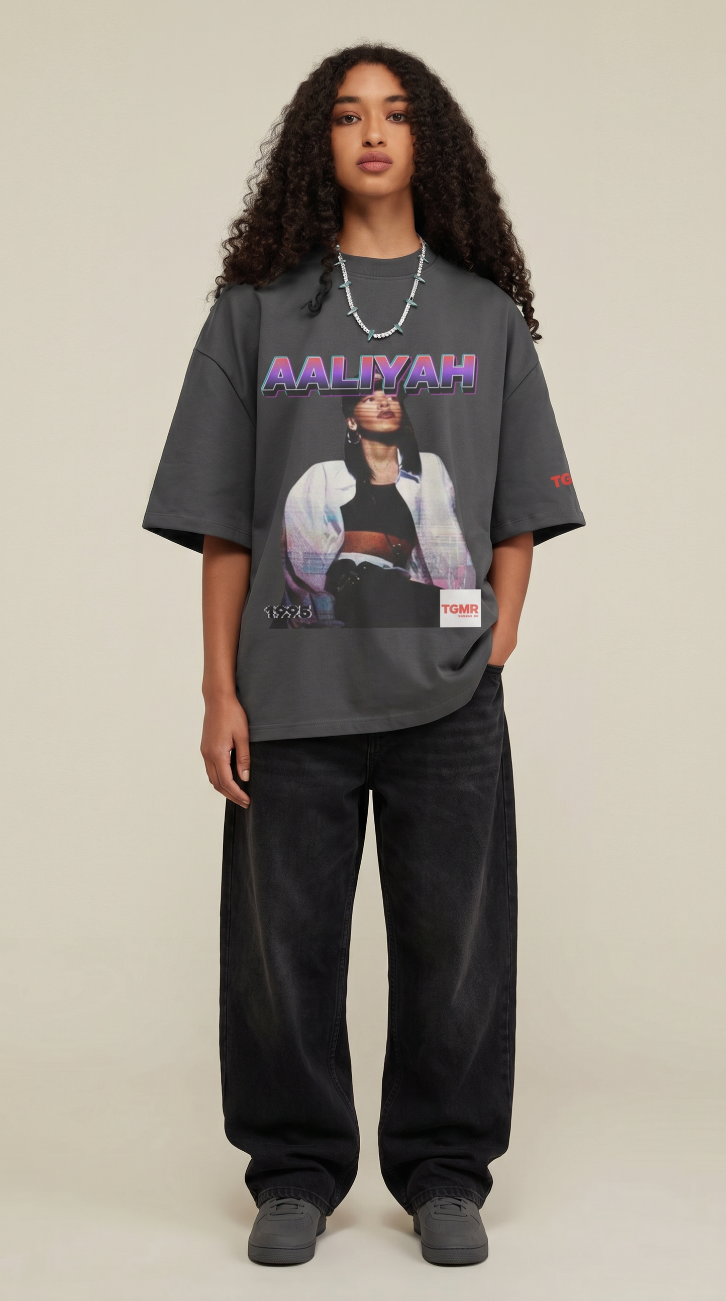 Aaliyah 1995 Boxy Fit T-Shirt